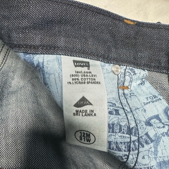 Levi's Dark Indigo Straight Jeans - Picture 17 of 17